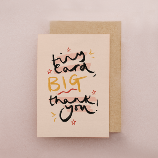 Tiny Card, Big Thank You